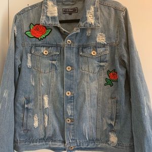 Ci Sono distressed jean jacket